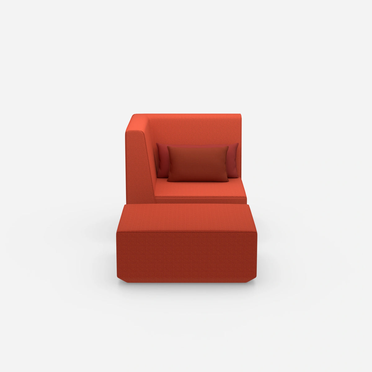 Sessel mit Hocker modern | minimalistisch | bequem