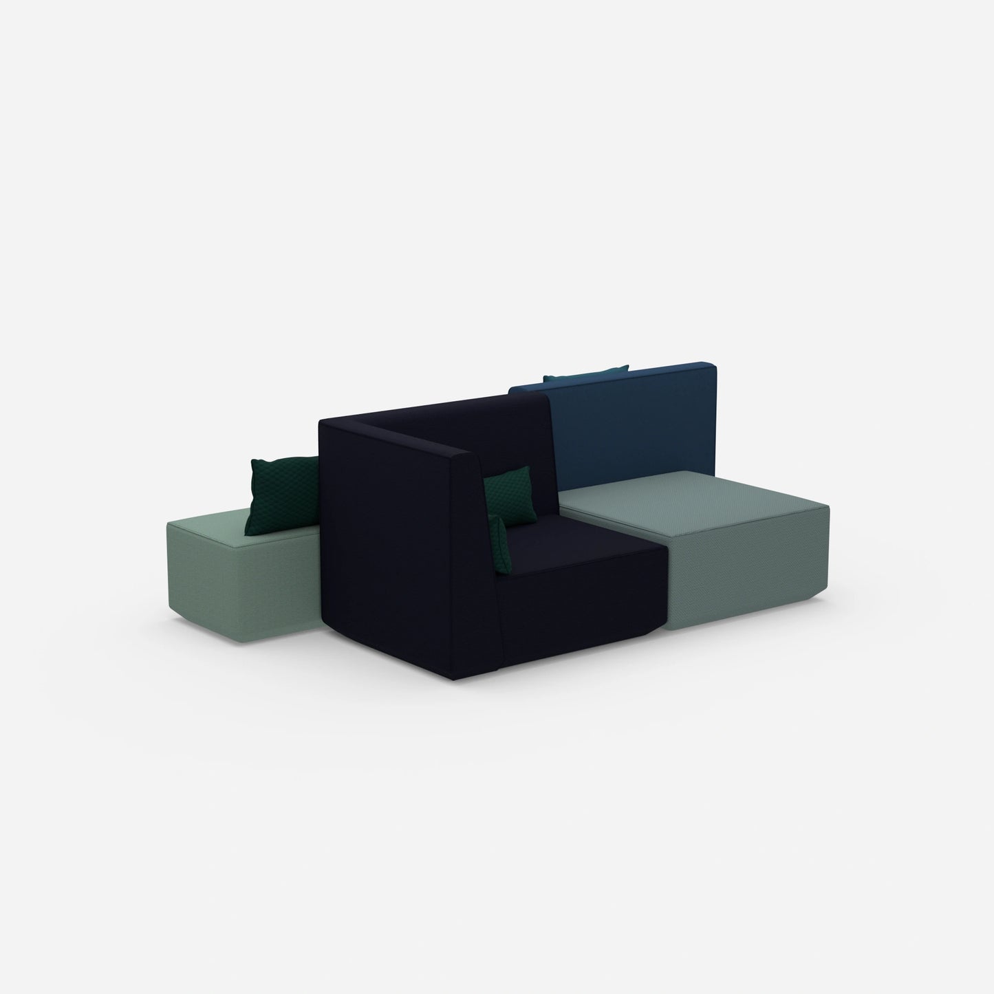 Sitzbank für Wohnzimmer von hinten