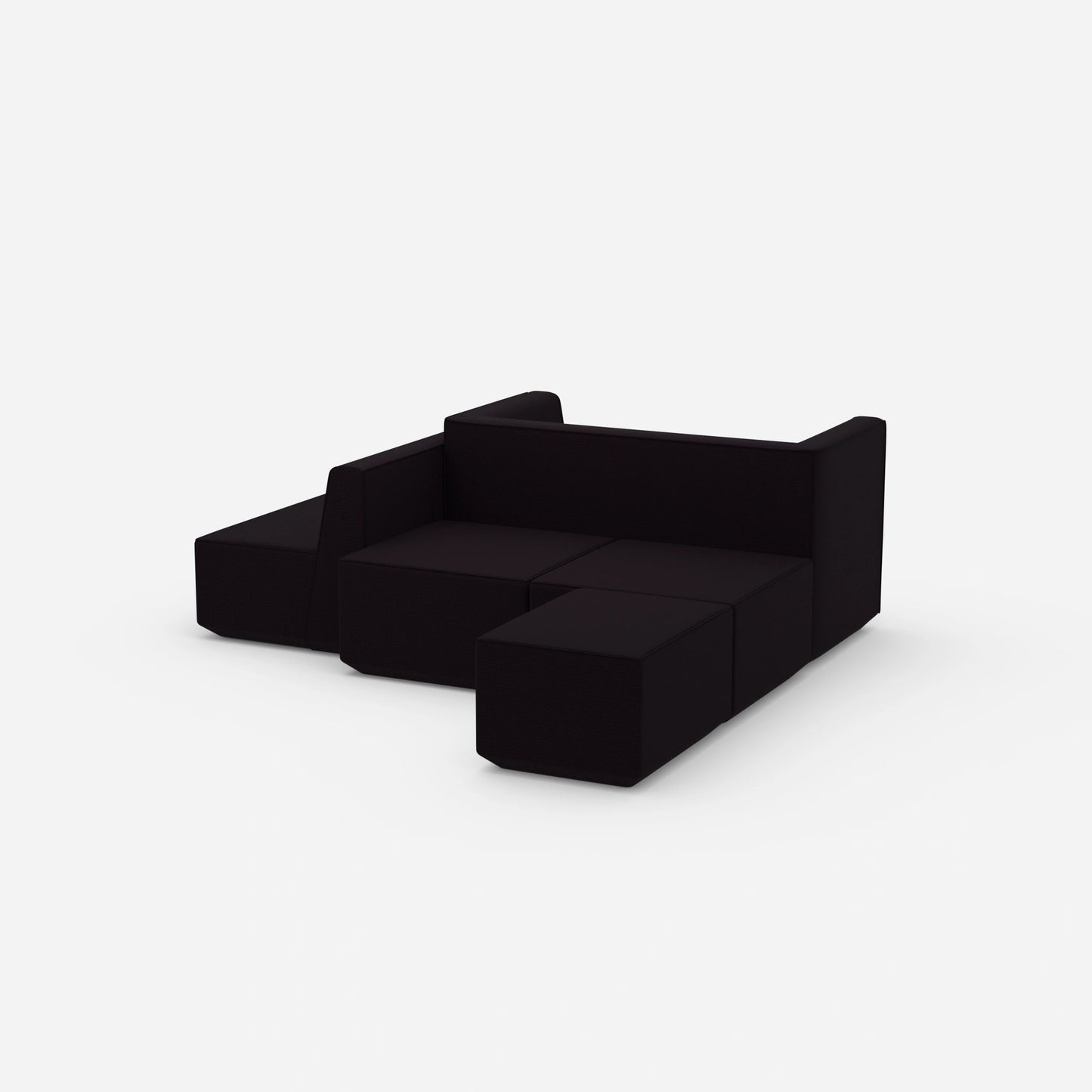 Sitzbank modernes Design von der Seite