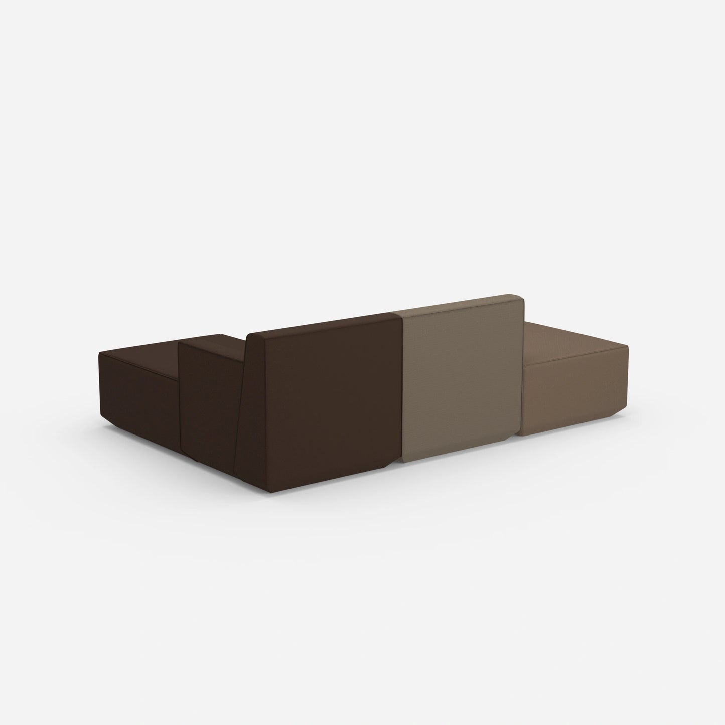 Sofa für 3 Personen von hinten