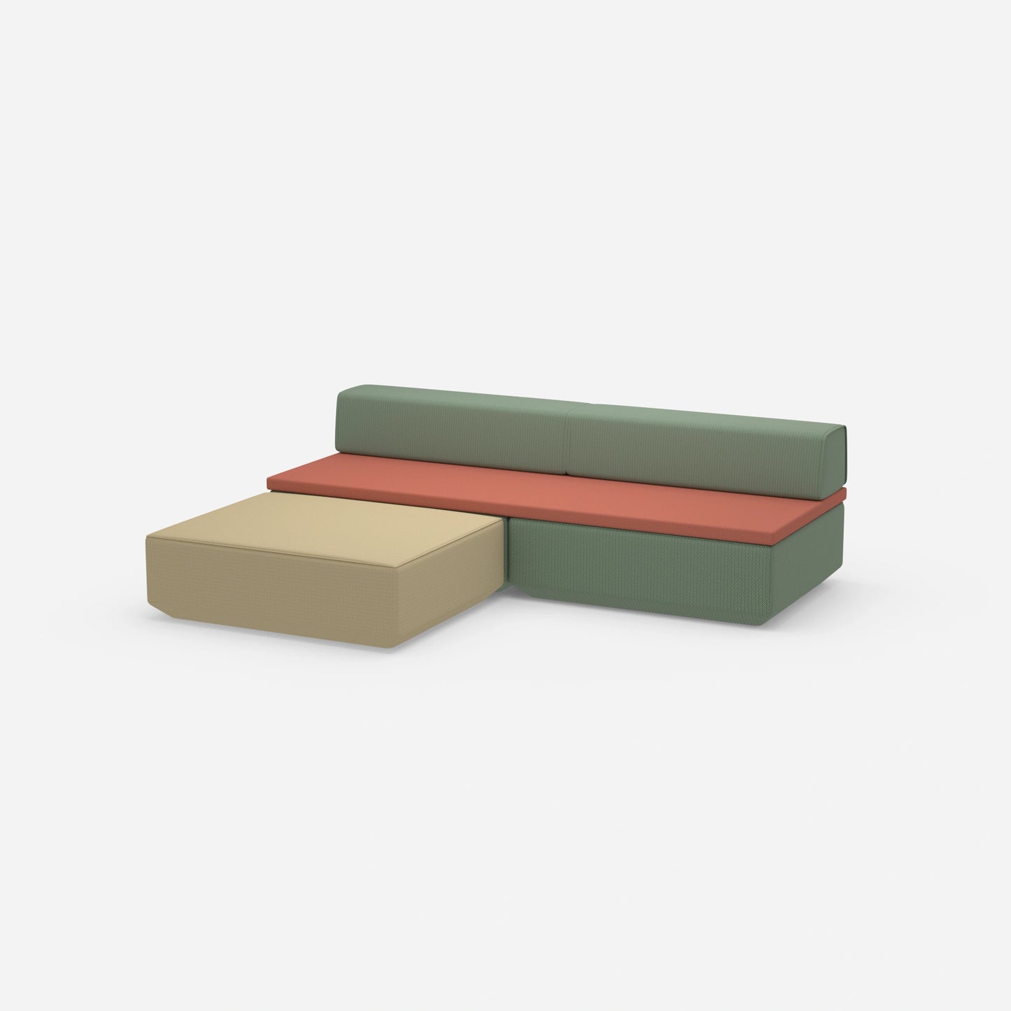 Sofa mit Schlaffunktion klein von der Seite