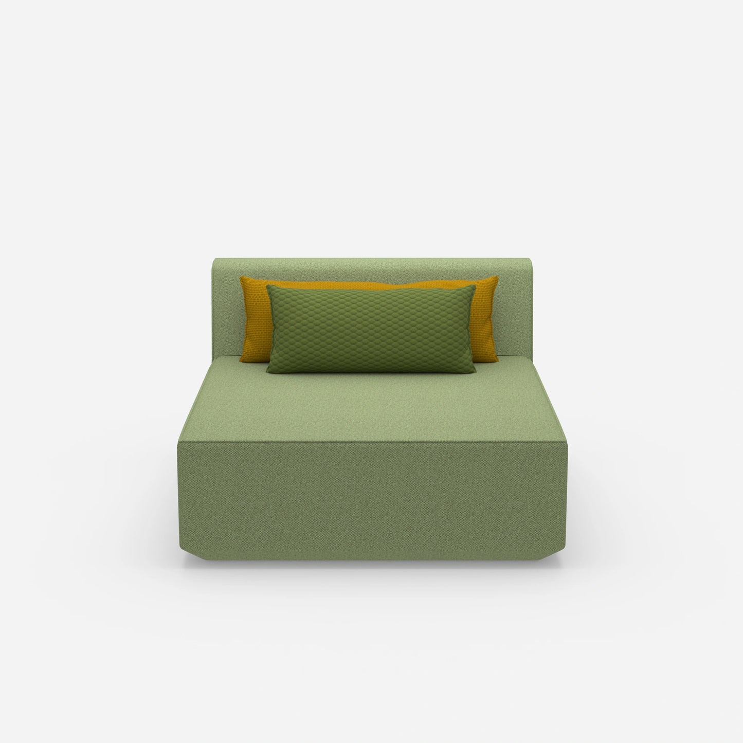 Sofa Recamiere breit von vorne