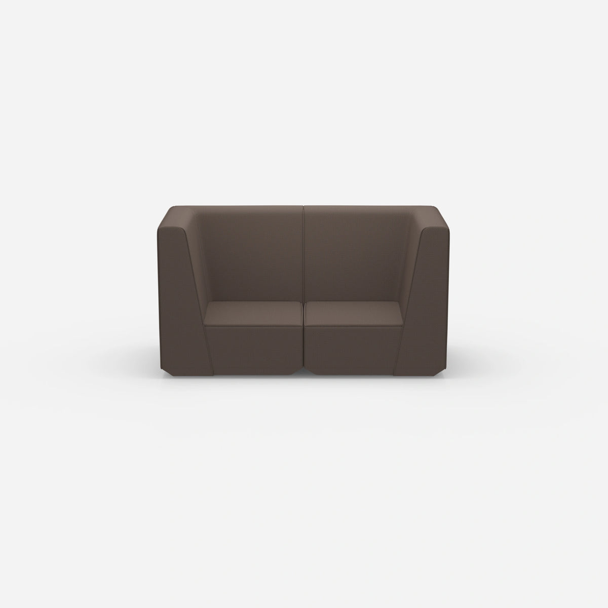 Sofa Zweisitzer braun 160 cm breit | modular