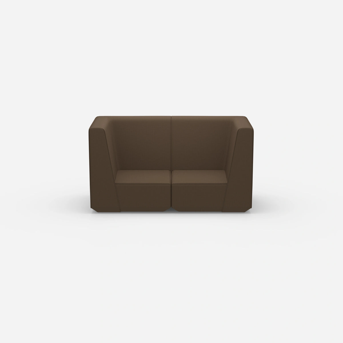 Sofa Zweisitzer braun 160 cm breit | modular