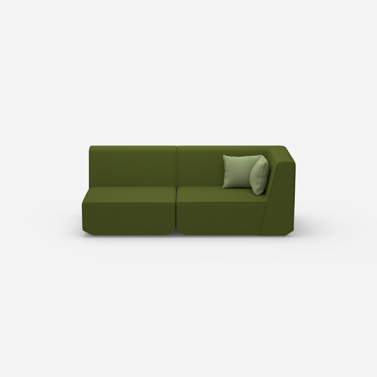 Sofa Zweisitzer grün 180 cm breit