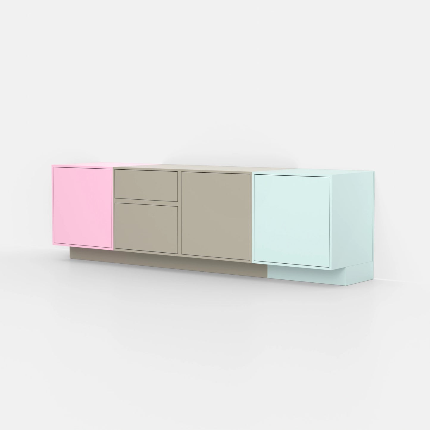 Türen-Regal SB012 von der rechten Seite