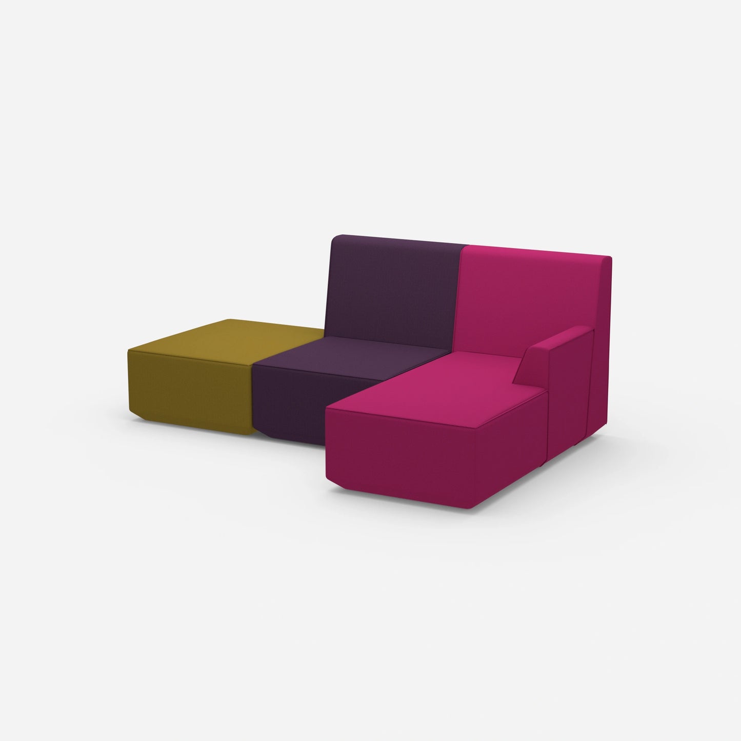 Wohnzimmer 3er Sofa von der Seite