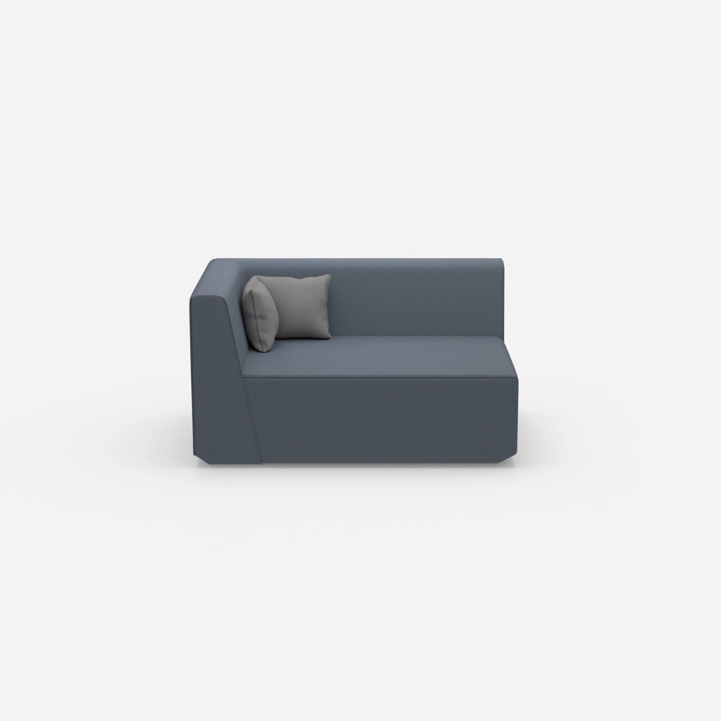 2 seater sofa 140 cm wide from the front