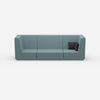 3 person sofa blue from the front