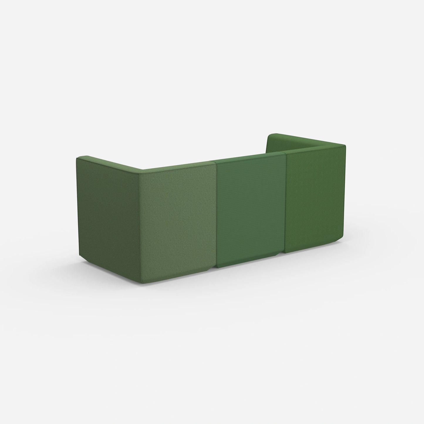 3-seater green from behind