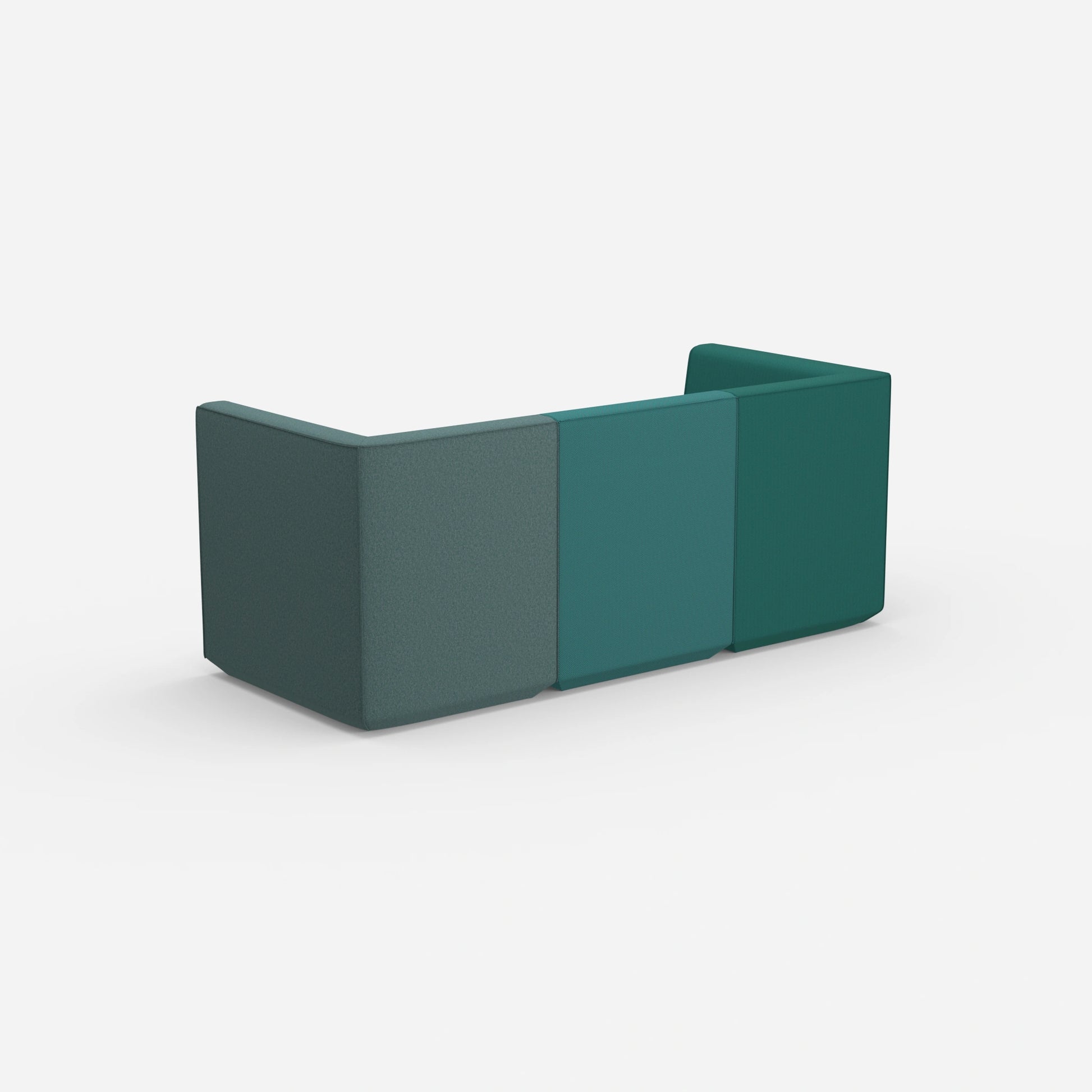 3-seater green from behind