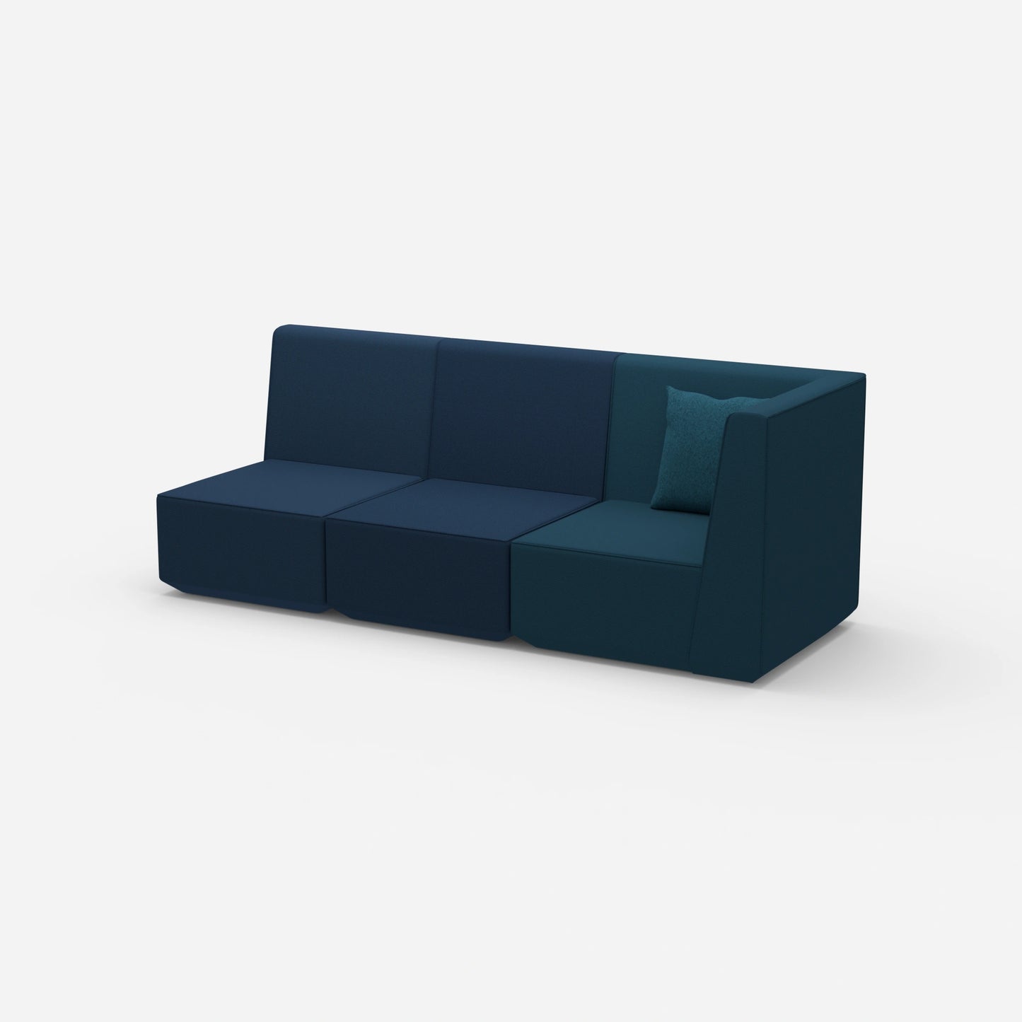 3 seater sofa high backrest from the side