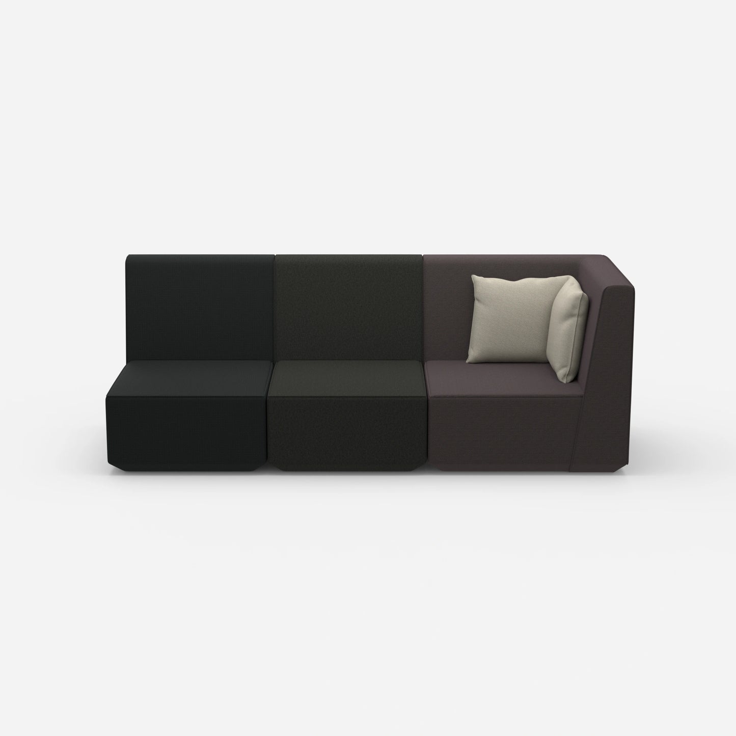3 seater sofa high backrest from the front