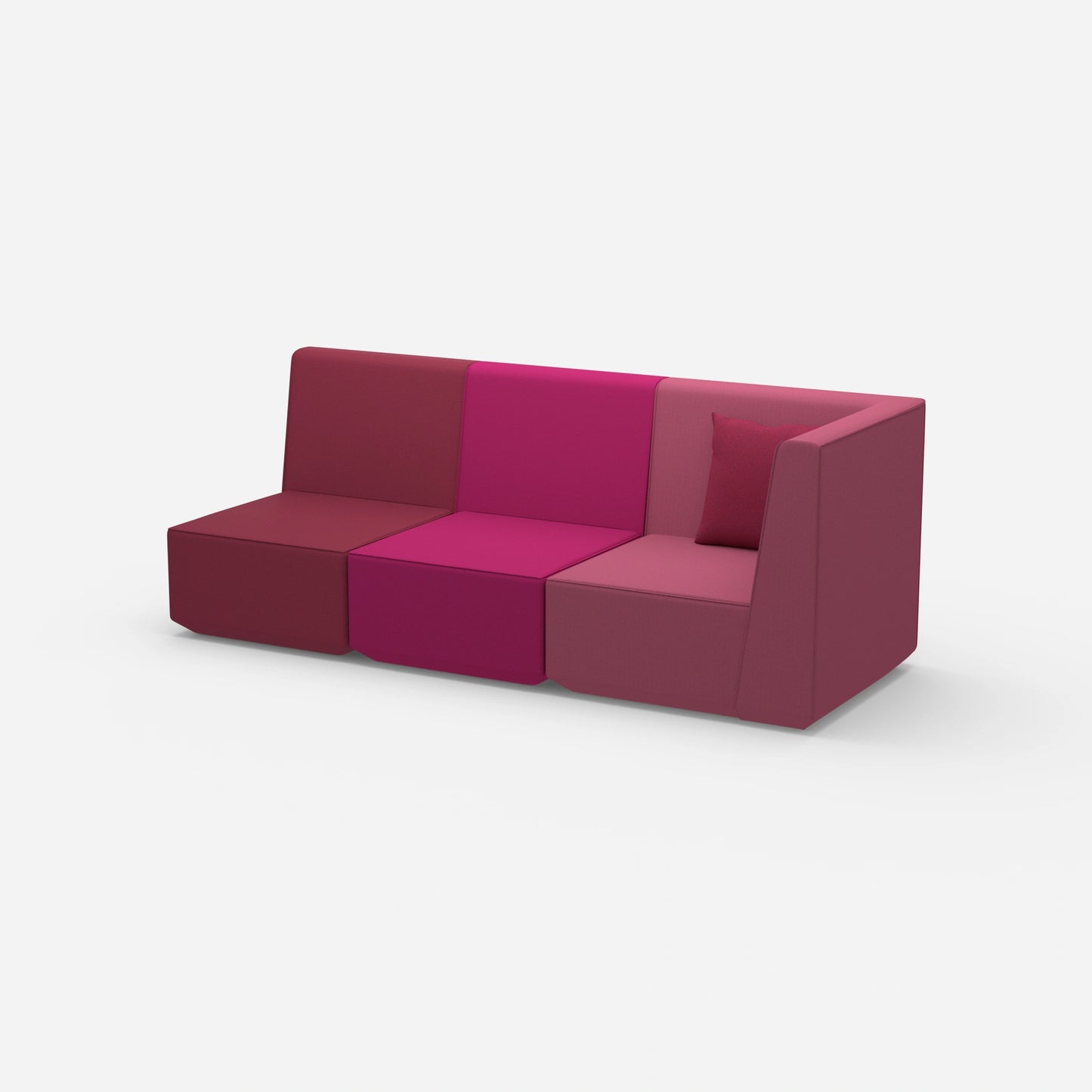 3 seater sofa high backrest from the side