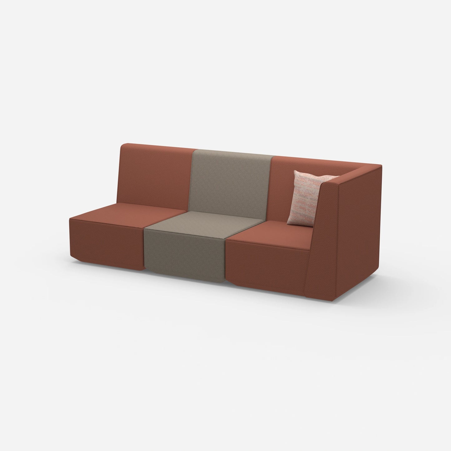 3 seater sofa high backrest from the side
