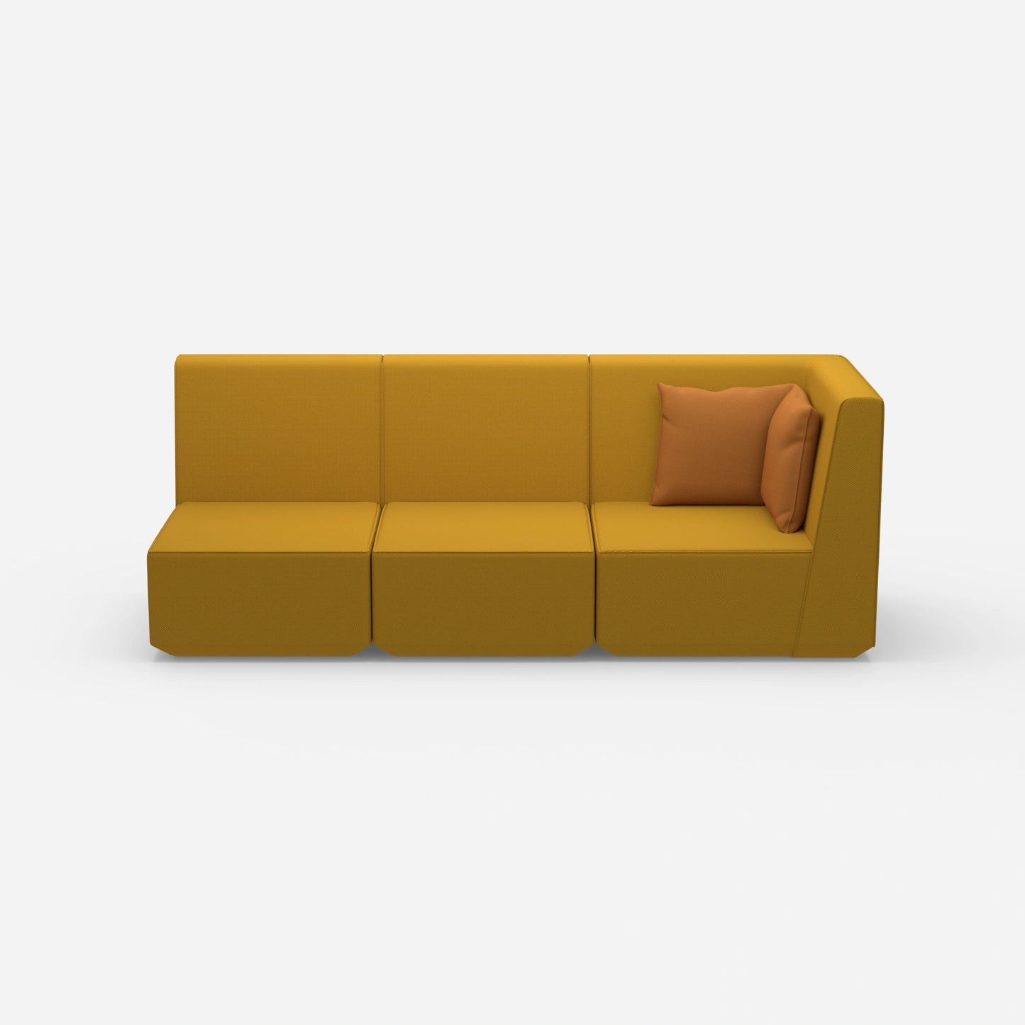 3 seater sofa high backrest from the front