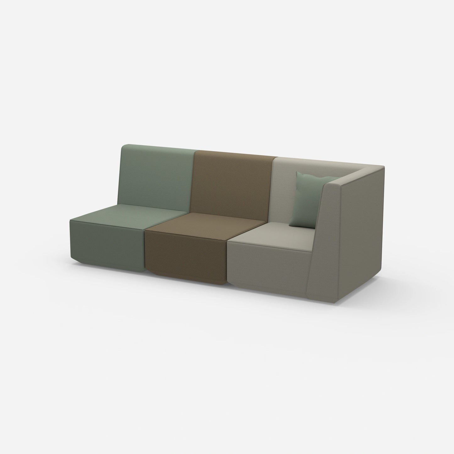 3 seater sofa high backrest from the side