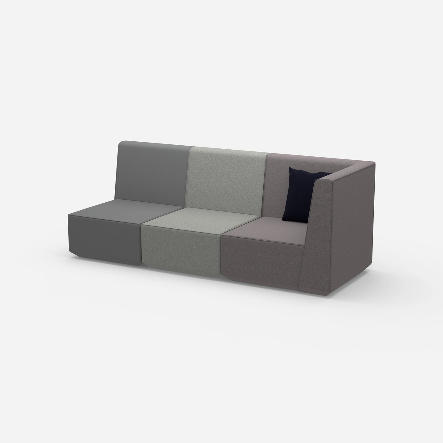 3 seater sofa high backrest from the side