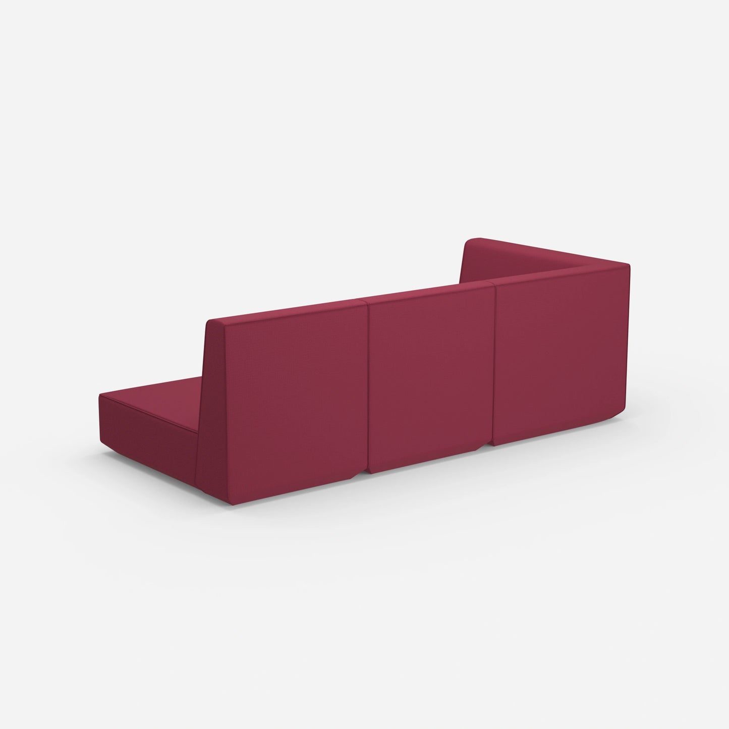 3 seater sofa with reclining function with high backrest from behind