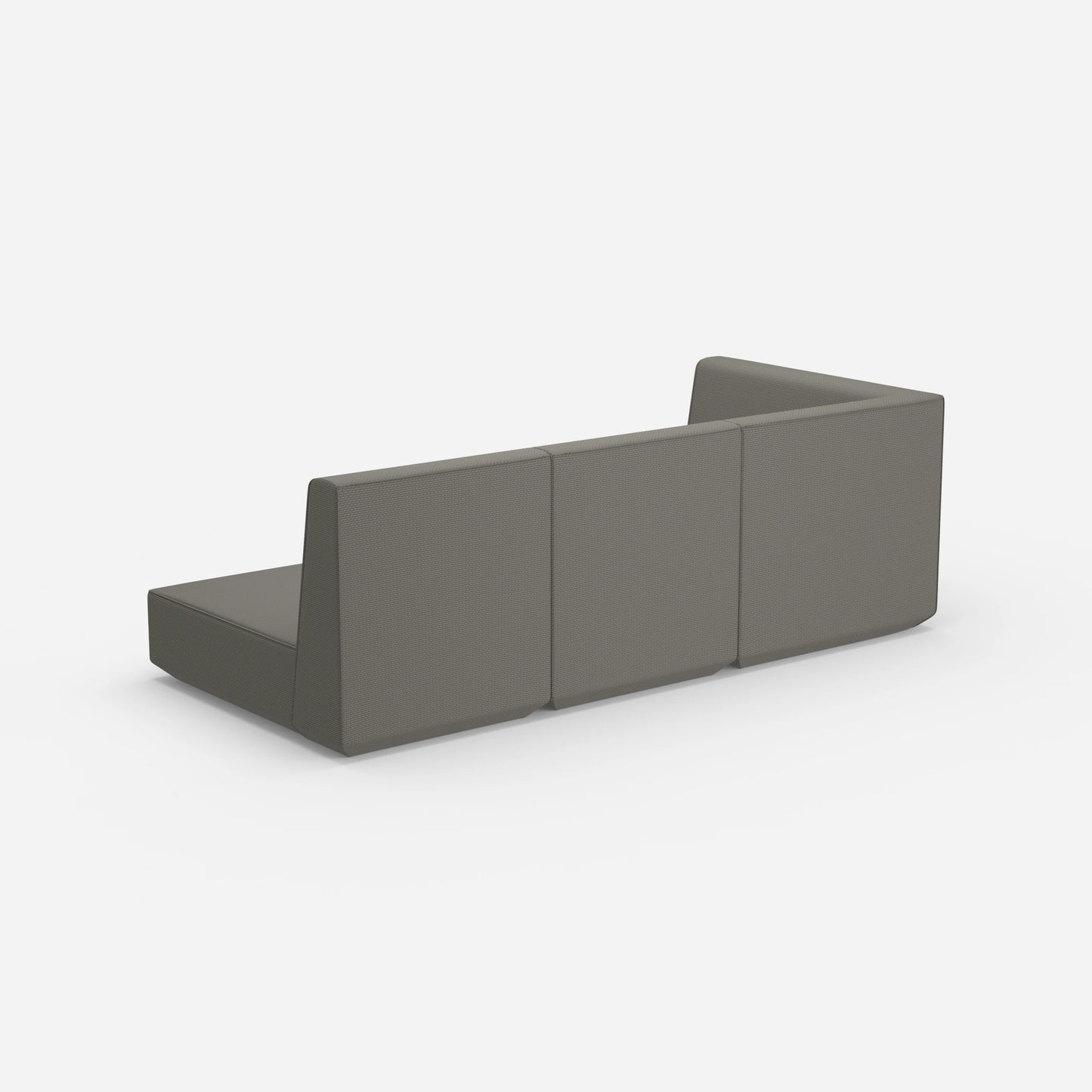 3 seater sofa with reclining function with high backrest from behind