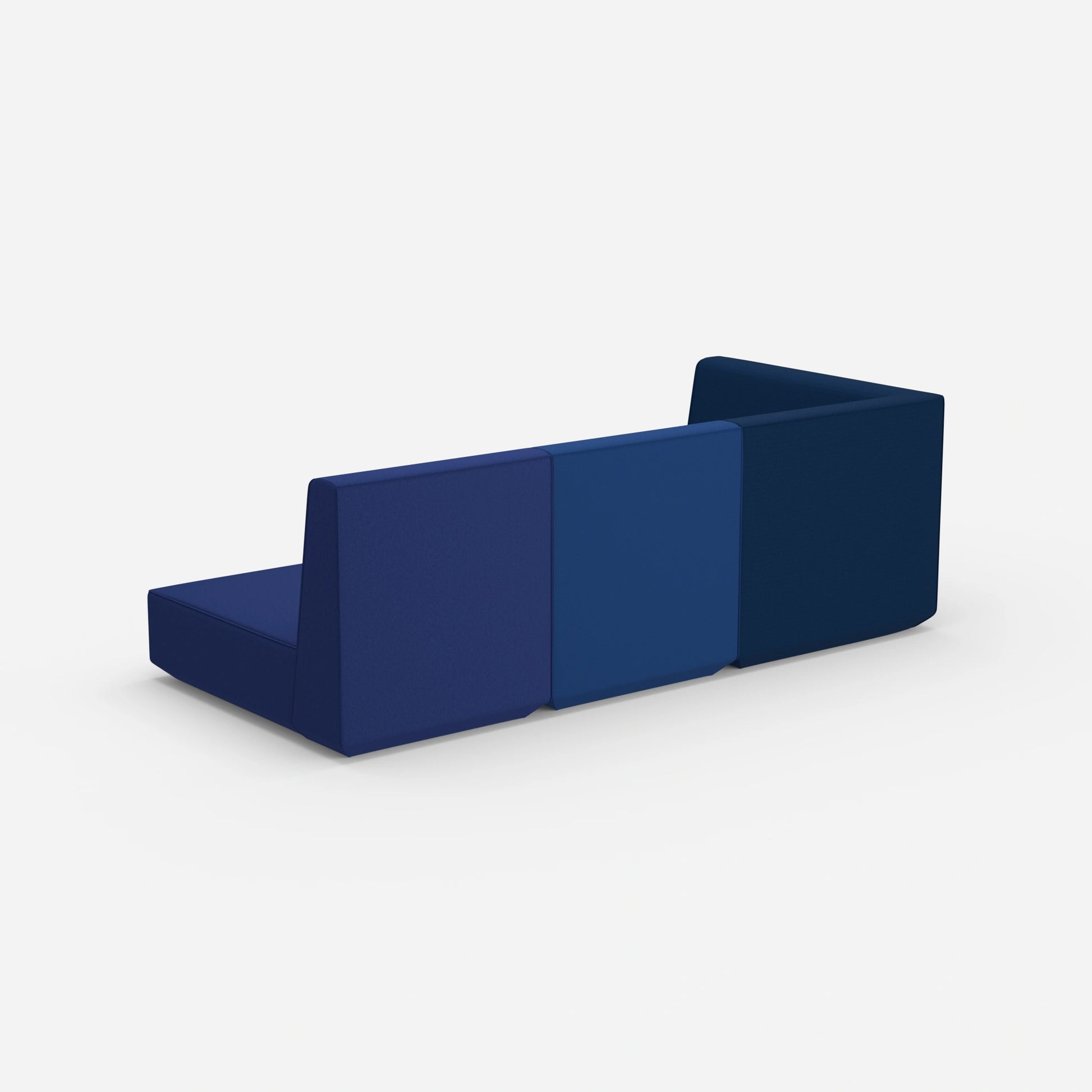 3 seater sofa with reclining function with high backrest from behind