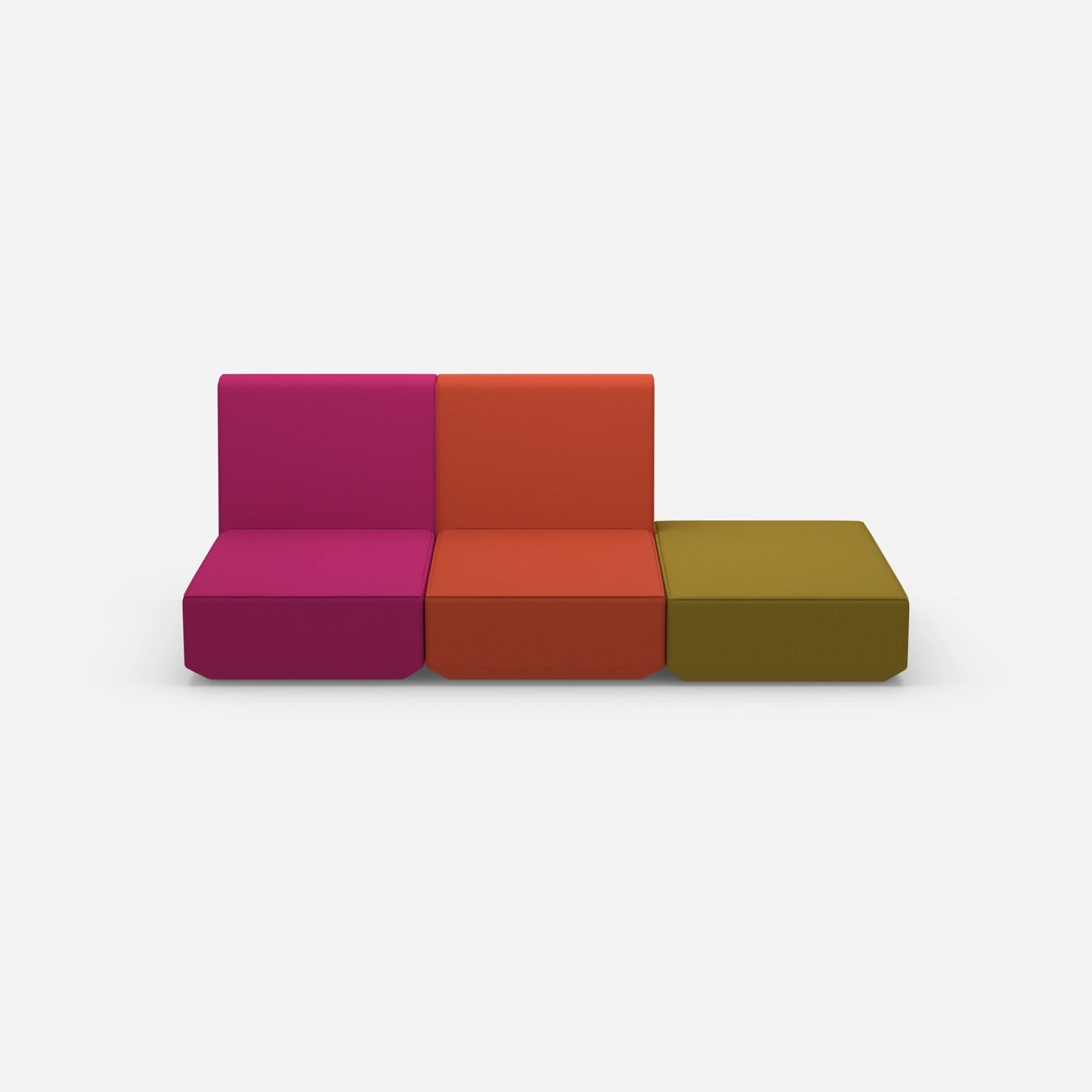 3 seater sofa for resting from the front