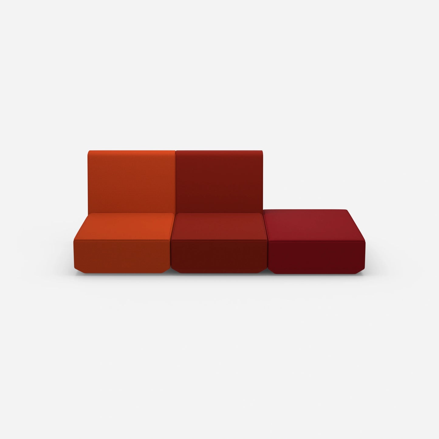 3 seater sofa for resting from the front