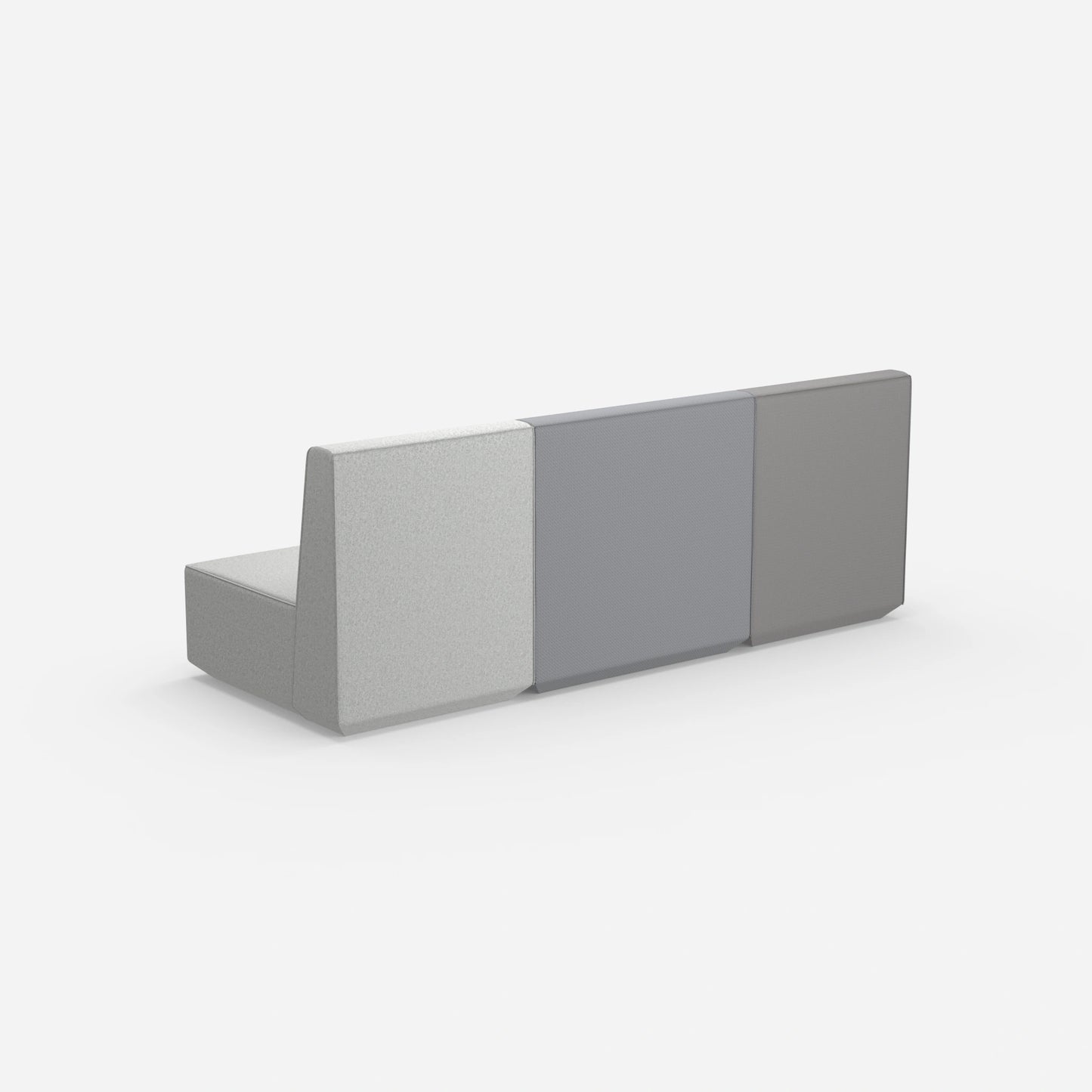 3-seater couch grey from behind