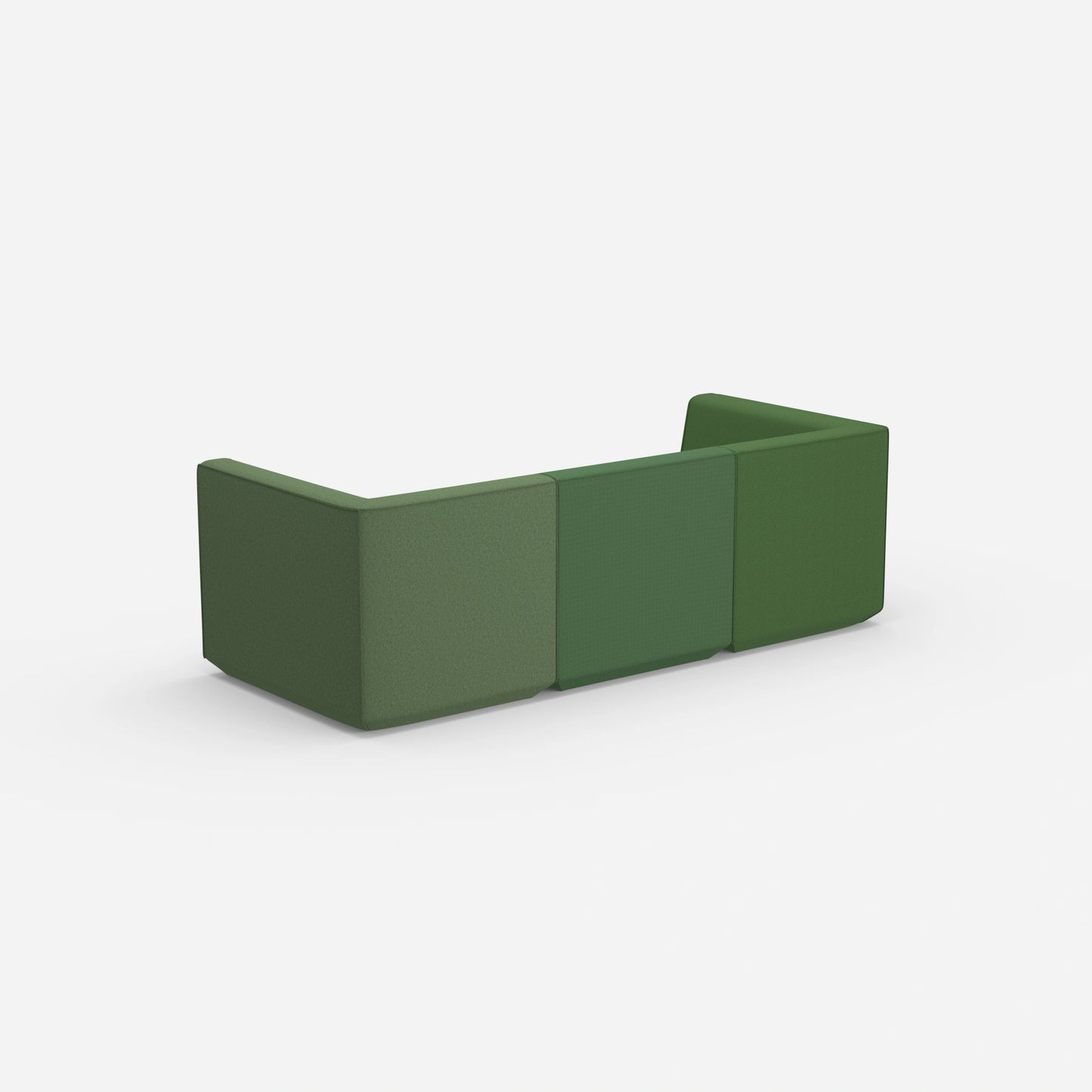 3-seater sofa green from behind