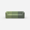 3-seater sofa green from the front