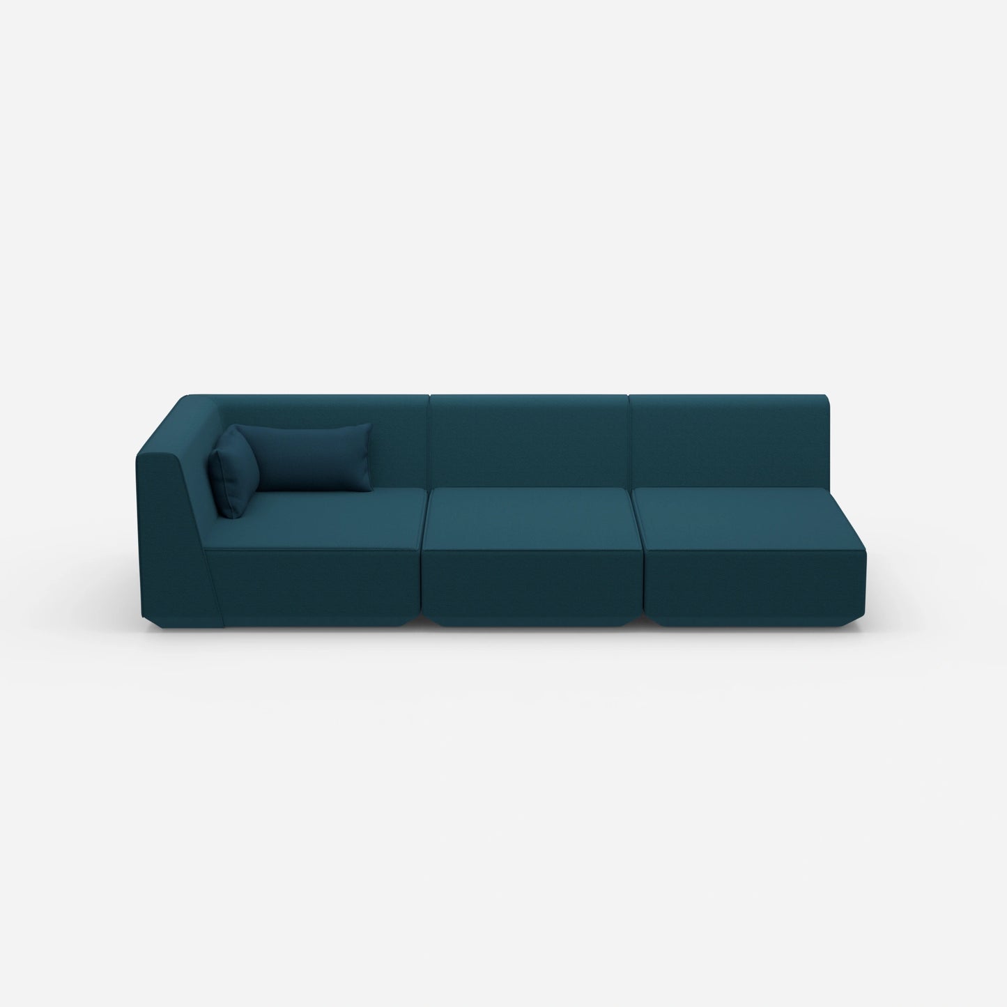 3-seater sofa with reclining function 260 cm wide from the front