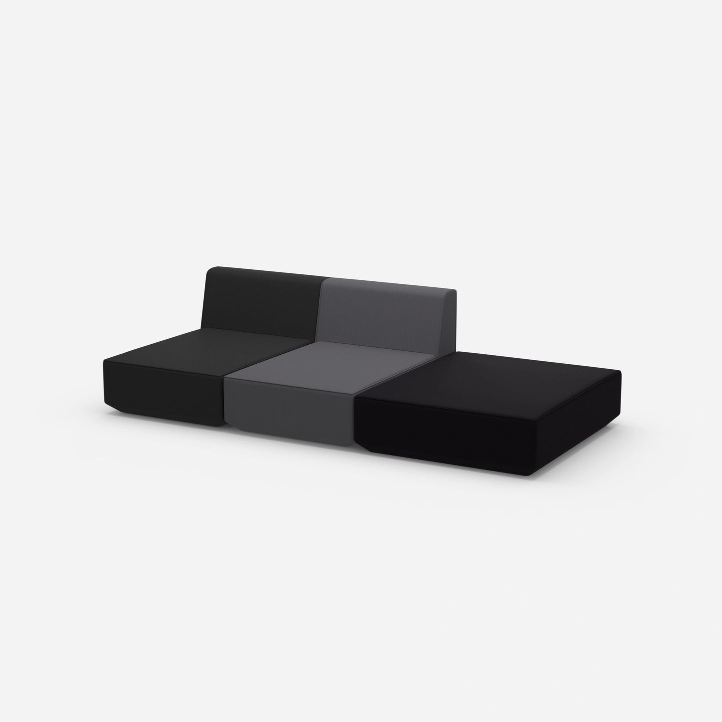 3-seater sofa bed 260 cm wide from the side