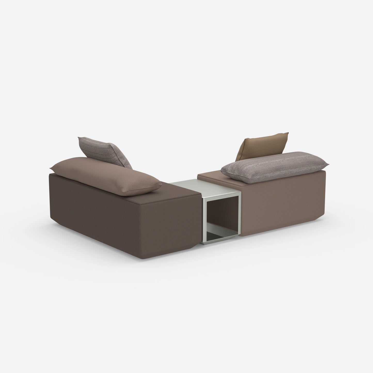 Bench for table from behind