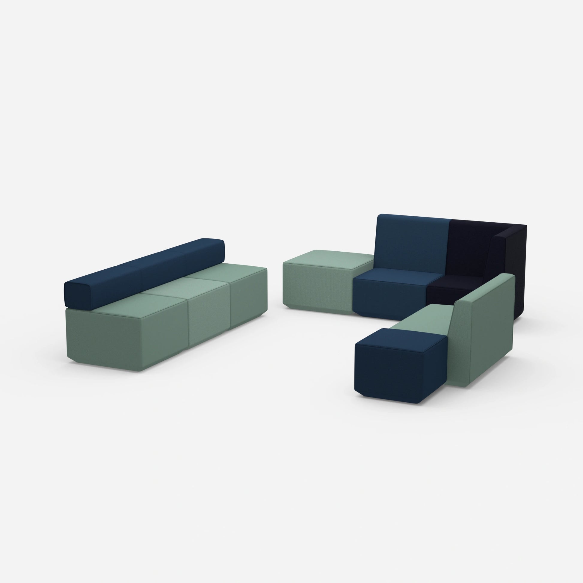 Bench for living room from the side