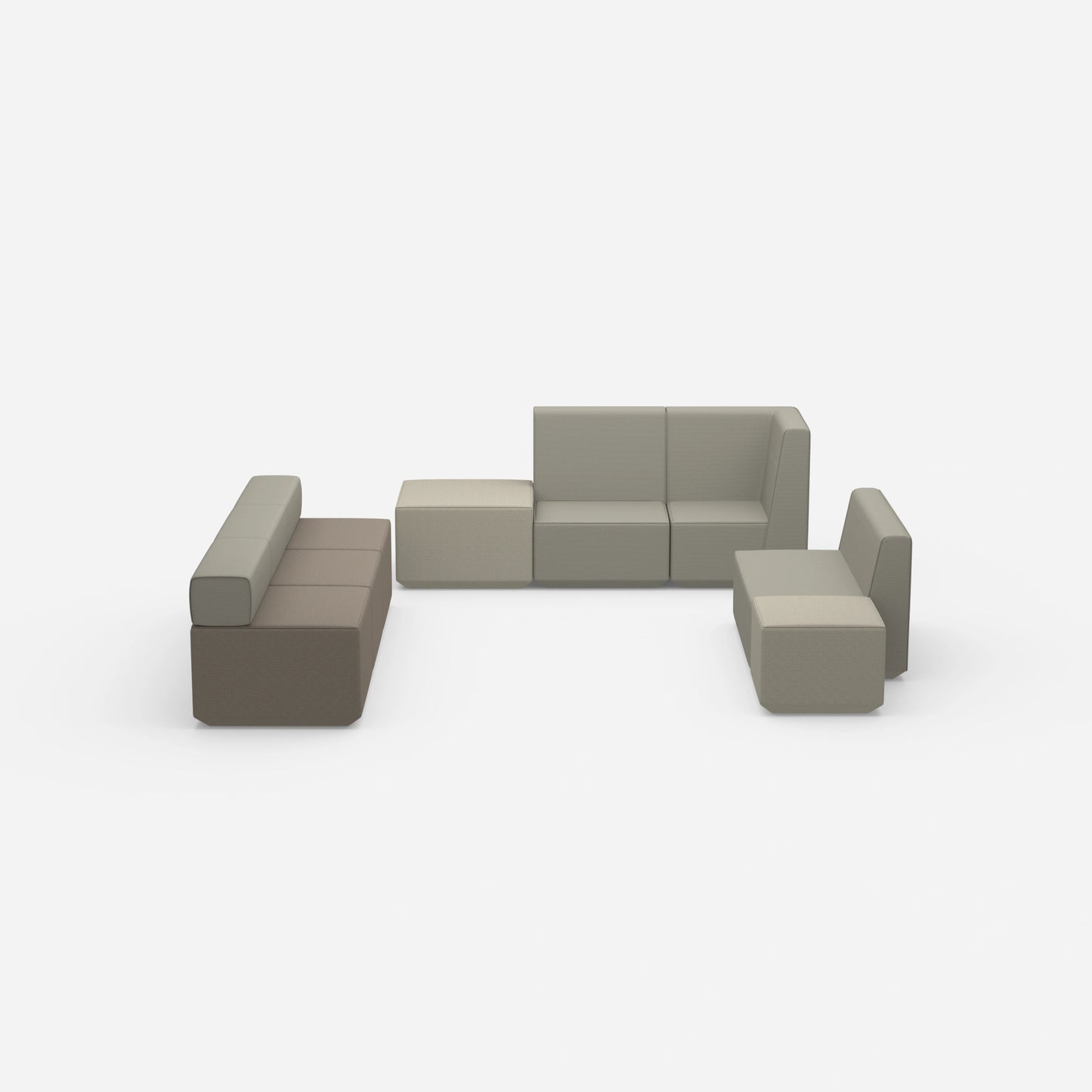 Bench for living room from the front