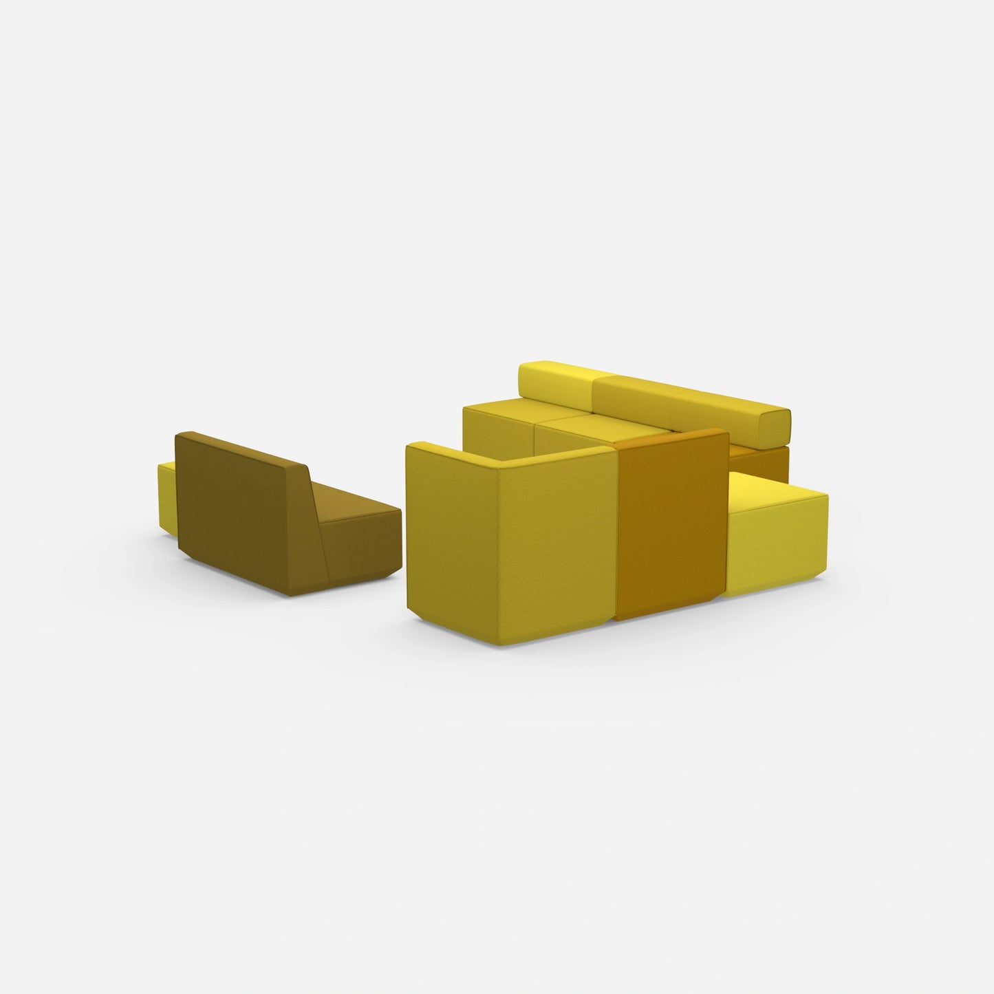 Bench for living room from behind