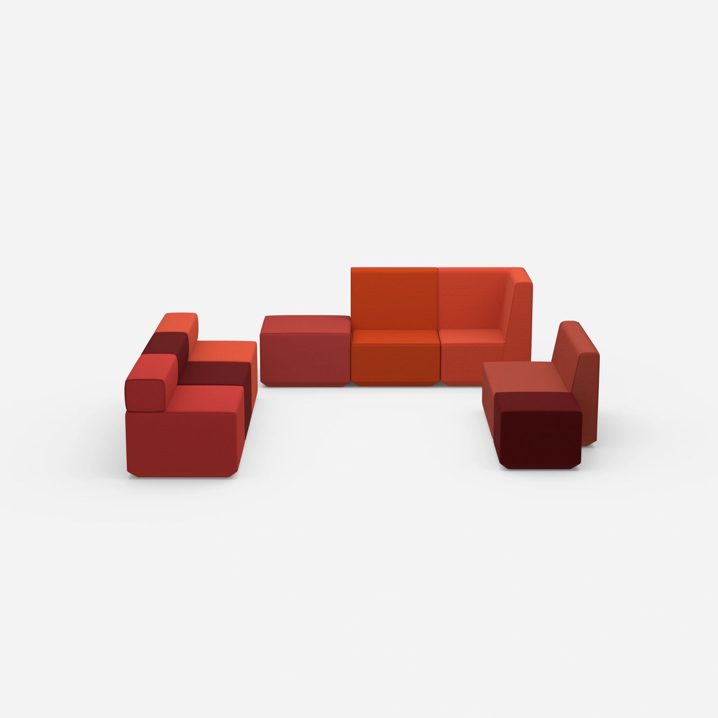 Bench for living room from the front