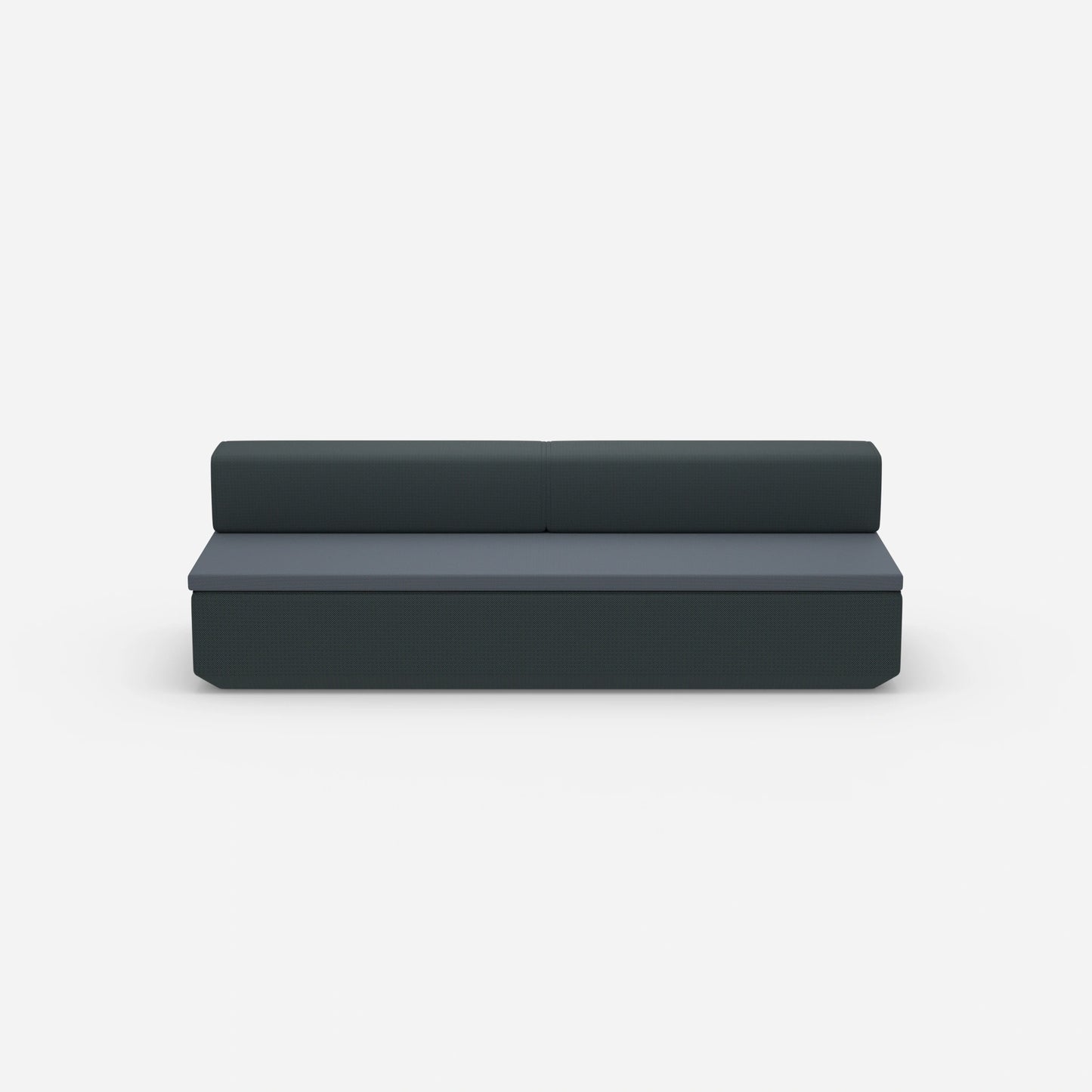 Comfortable couch with sleeping function from the front