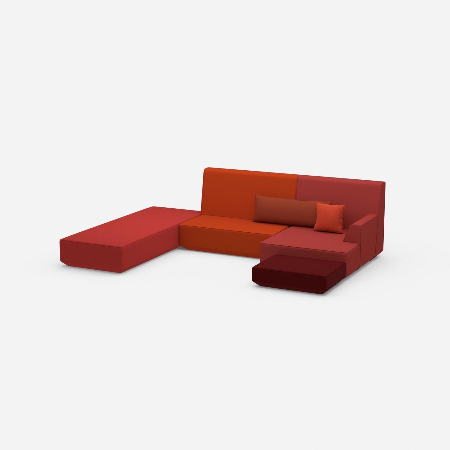 Big sofa bed function from the side