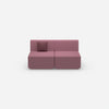 colourful 2-seater sofa from the front