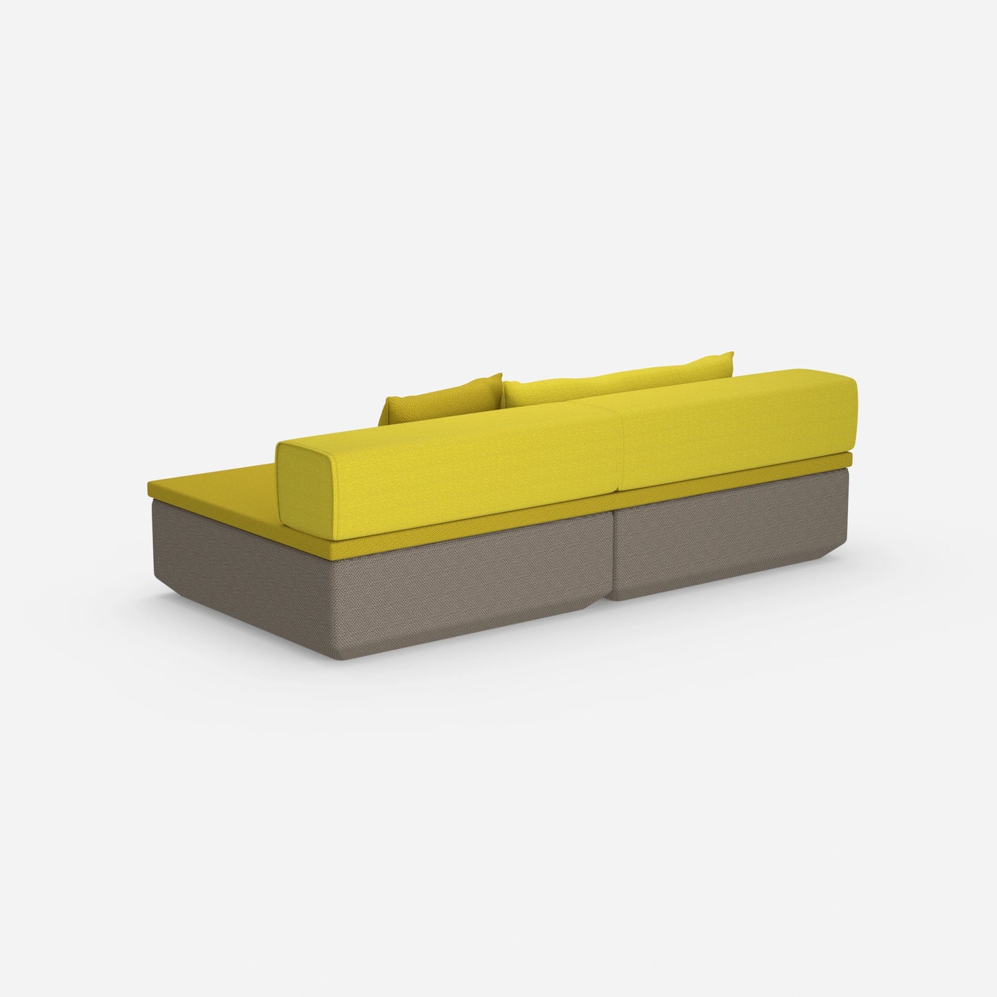 Small sofa with sleep function from the rear