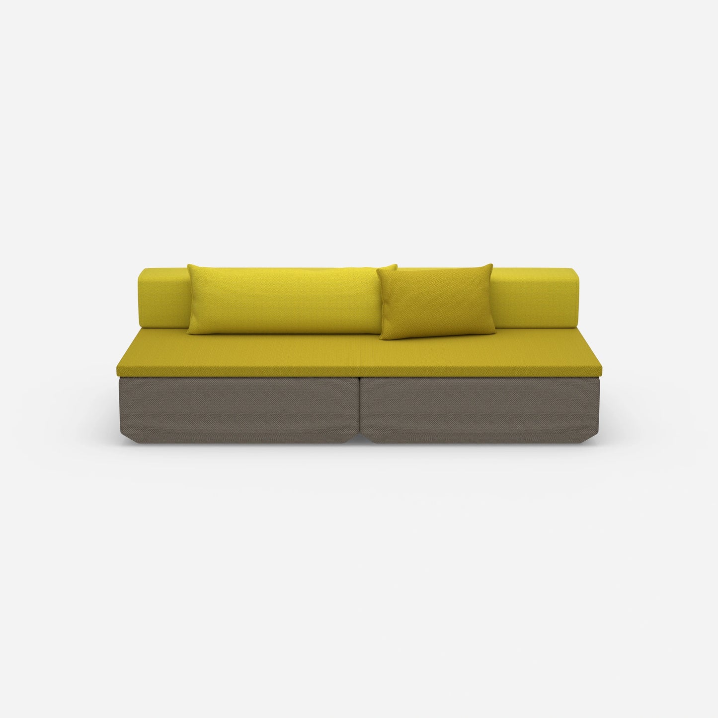 Small sofa with sleep function from the front