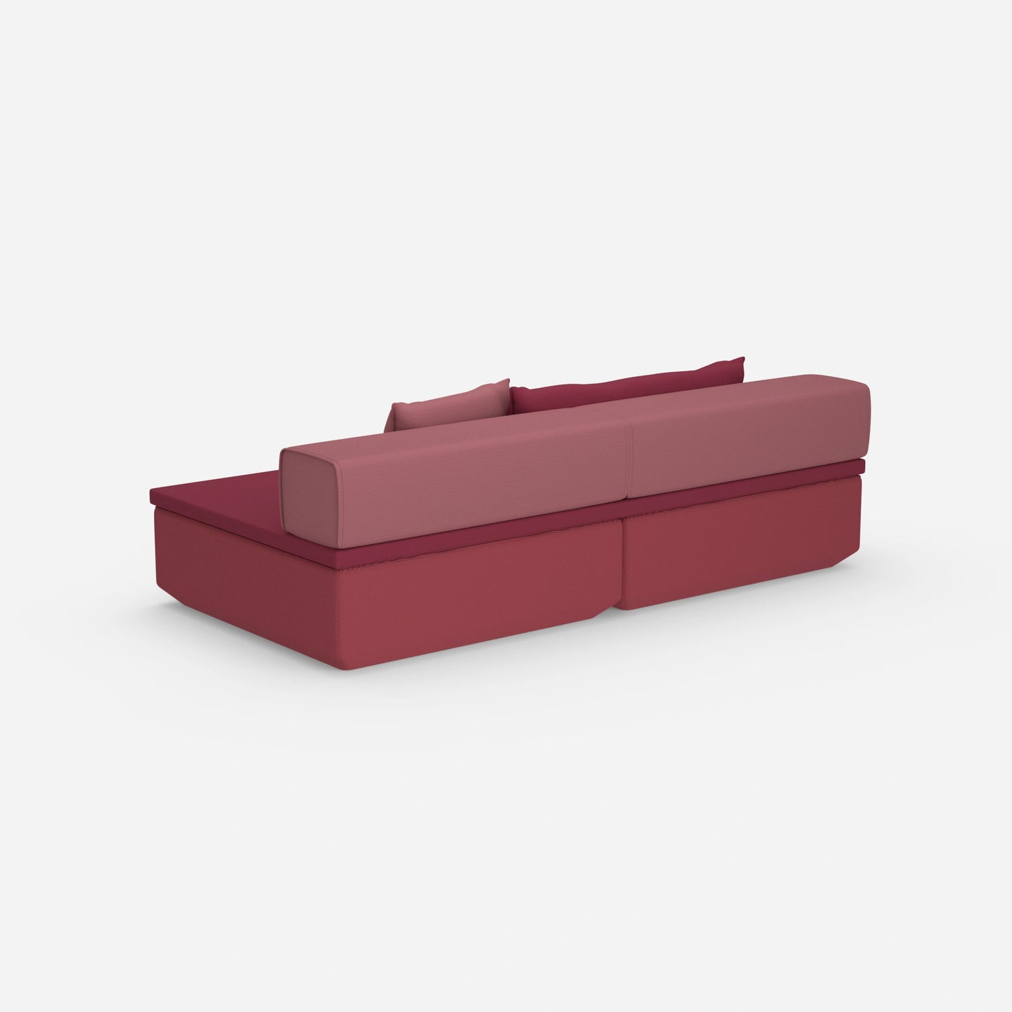 Small sofa with sleep function from the rear