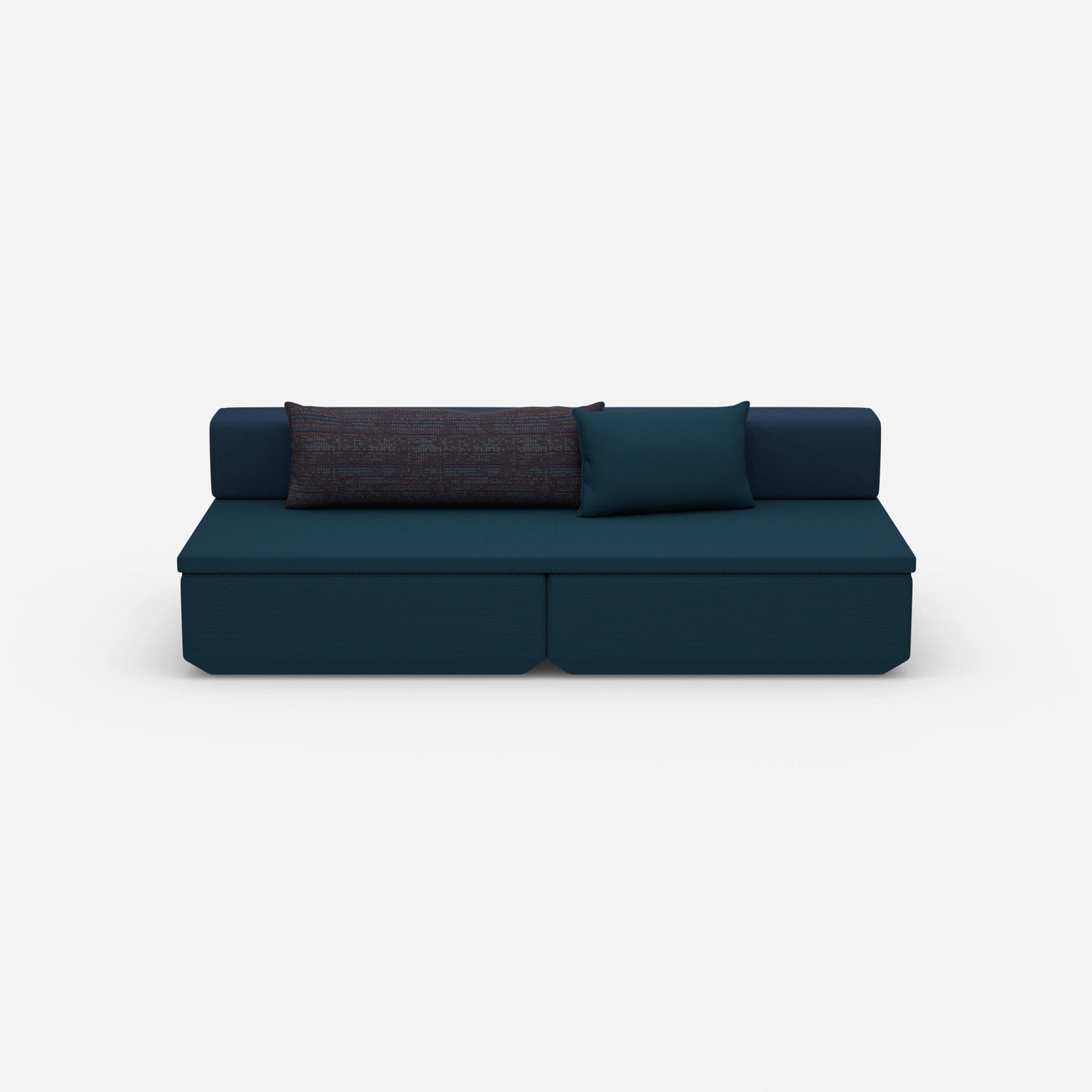 Small sofa with sleep function from the front