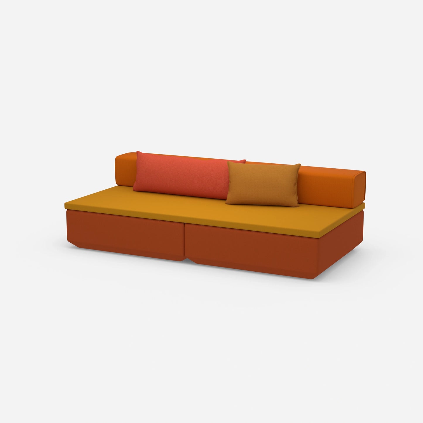 Small sofa bed with side opening