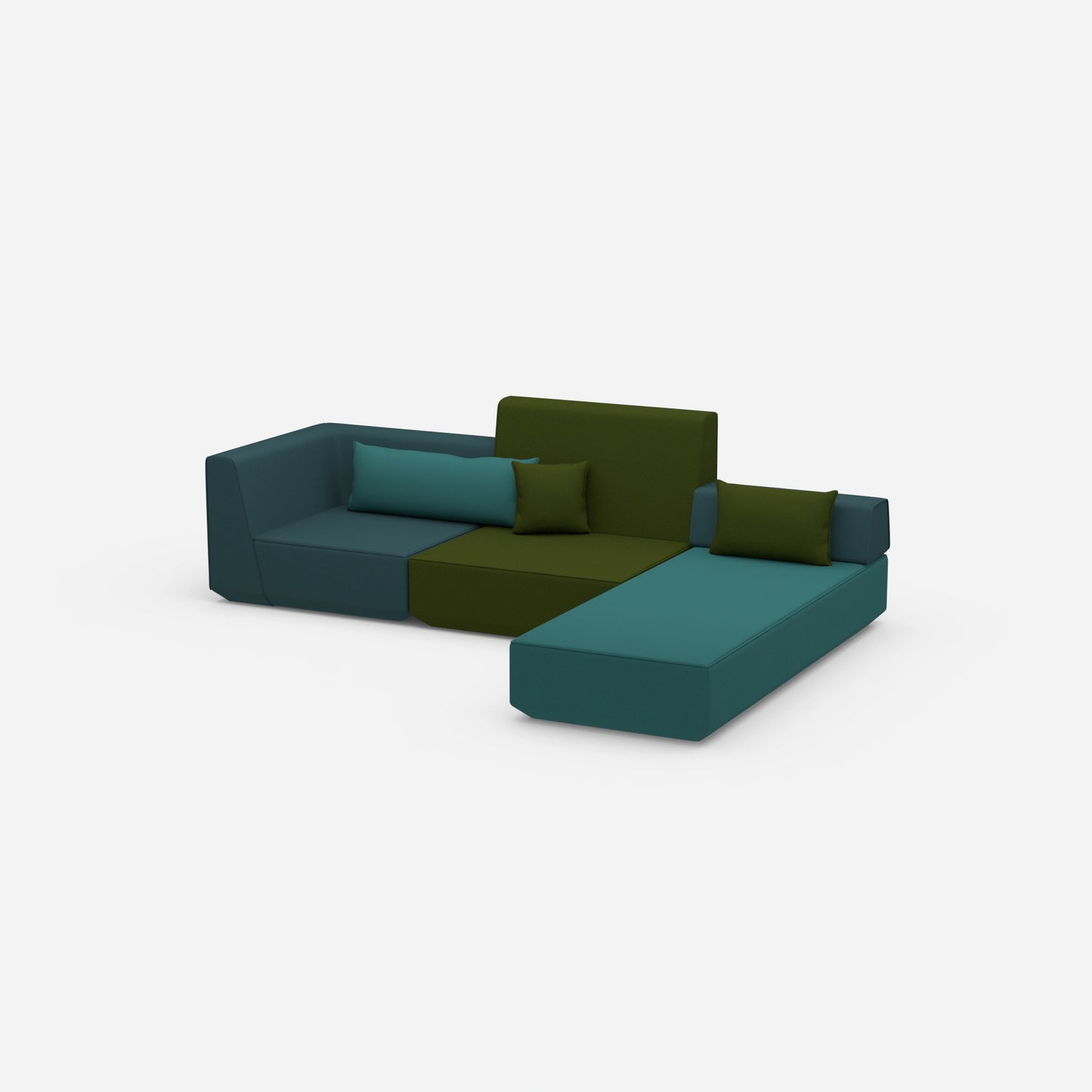 Sofa bed from the side