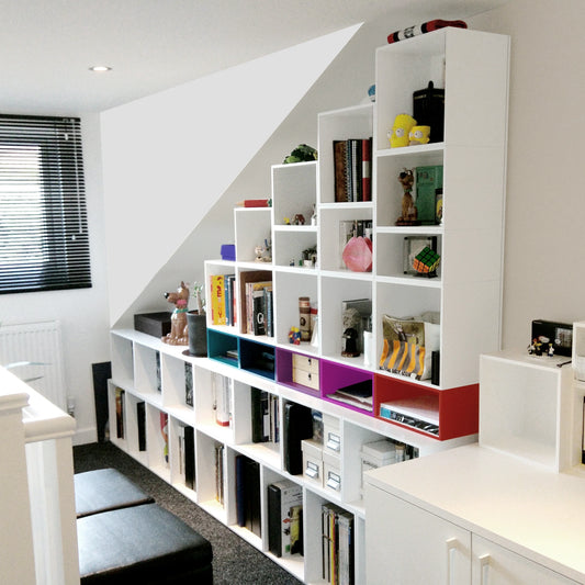 RK244 sloping roof shelf from the left-hand side