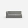 grey modular sofa 180 cm wide from the front
