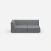 grey modular sofa 180 cm wide from the front