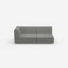 grey modular sofa 180 cm wide from the front